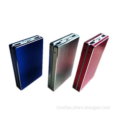 Aluminum case, high capacity power bank, dual USB port, good quality and factory price